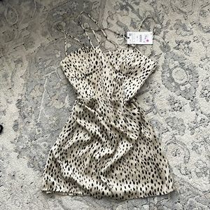 Zara animal print mini dress
